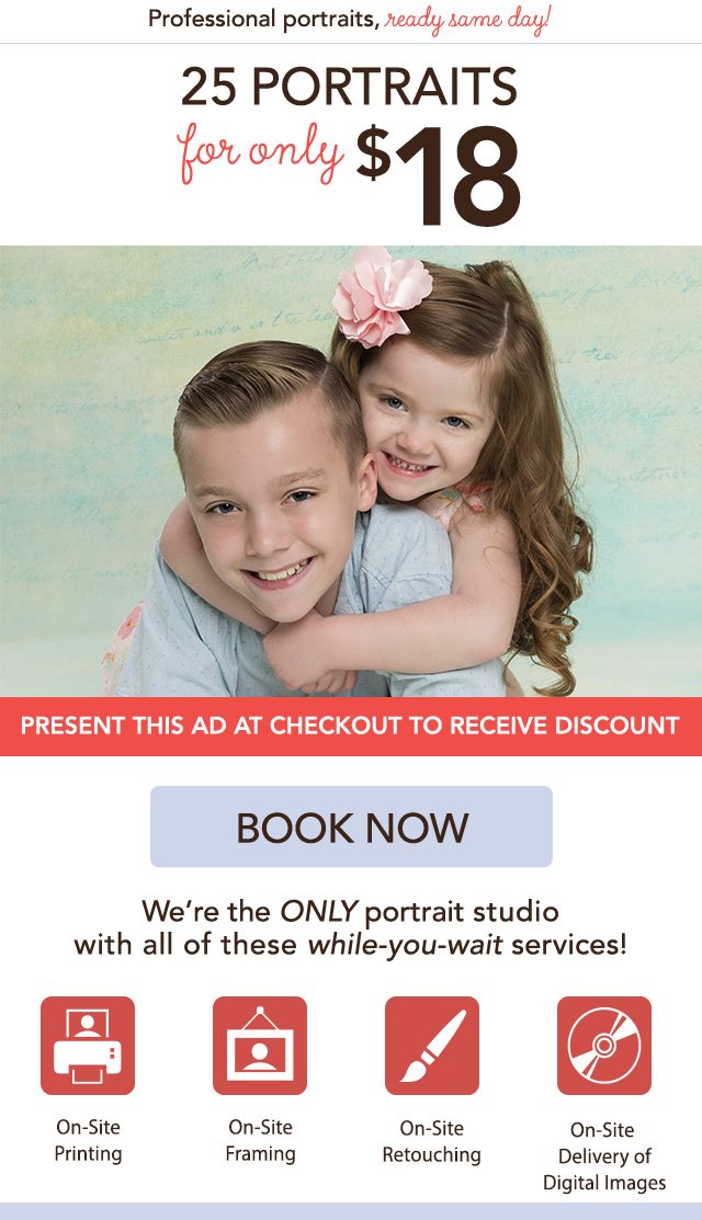 $18 Portrait Package